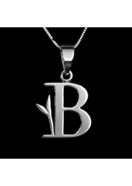 925 Ayar Gümüş Kolye Harf B SM2713