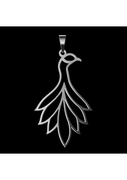 925 Ayar Gümüş Kolye Tavus Kuşu SM3435