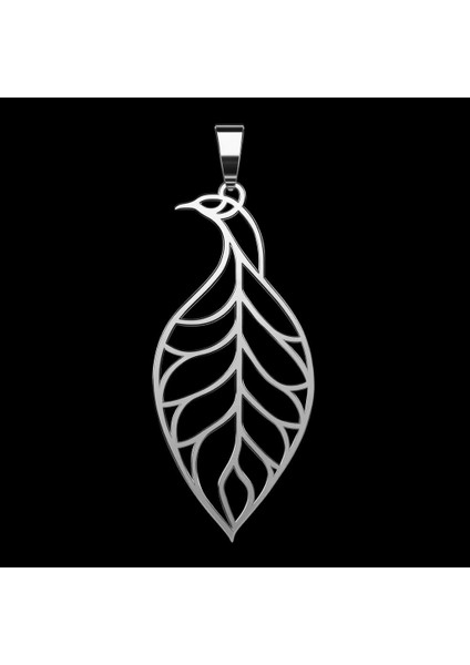 925 Ayar Gümüş Kolye Tavus Kuşu SM3441