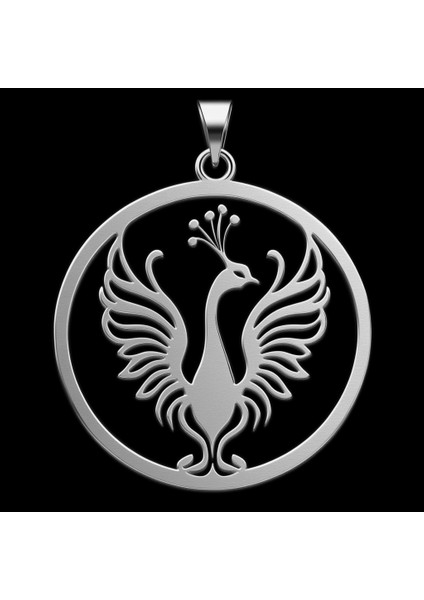 925 Ayar Gümüş Kolye Tavus Kuşu SM3425