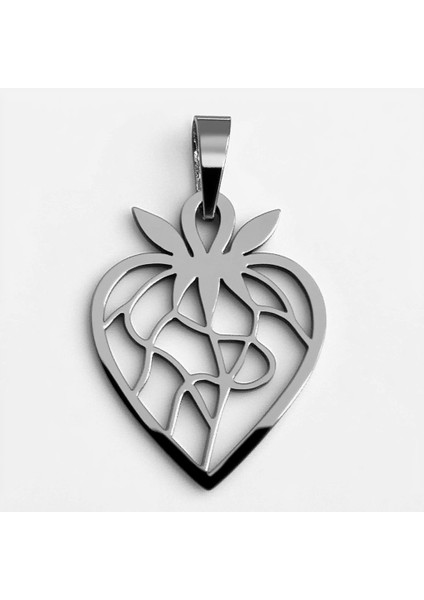 925 Ayar gümüş kolye çilek SM2516