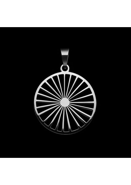 925 Ayar gümüş kolye güneş SM1361