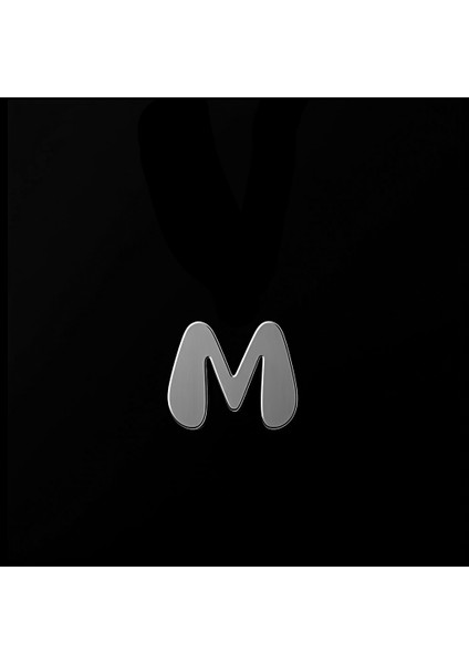 925 Ayar gümüş kolye Harf M SM2992