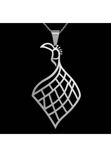 925 Ayar Gümüş Kolye Tavus Kuşu SM3438