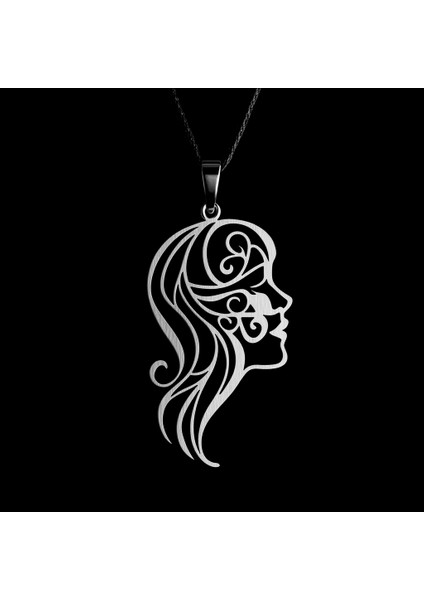 925 Ayar gümüş kolye yüz SM1594