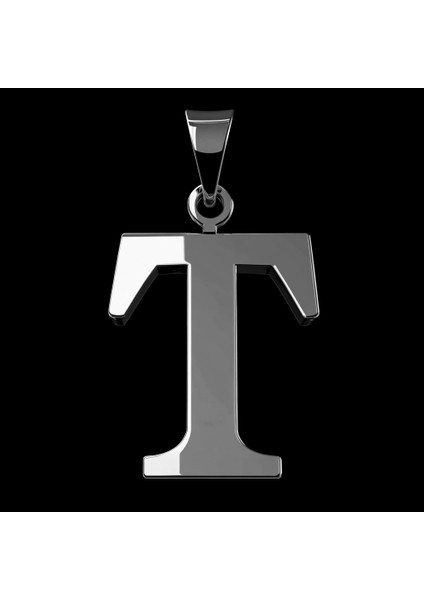 925 Ayar Gümüş Kolye Harf T SM3102