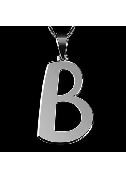 925 Ayar Gümüş Kolye Harf B SM2725