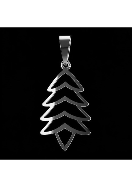 925 Ayar gümüş kolye kozalak SM3485