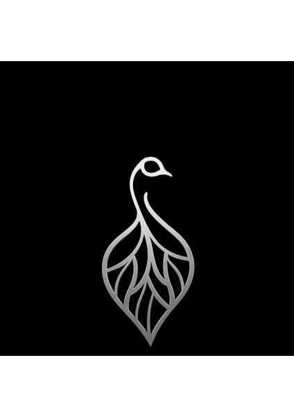 925 Ayar Gümüş Kolye Tavus Kuşu SM3421