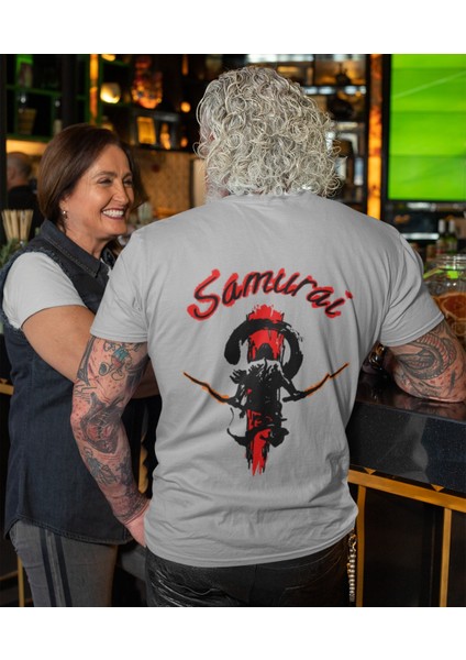 Shadow Samurai Baskılı Erkek Tişört