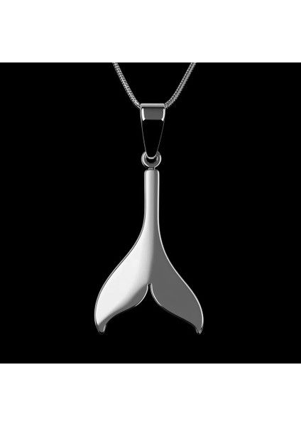 925 Ayar gümüş kolye balina kuyruğu SM2569