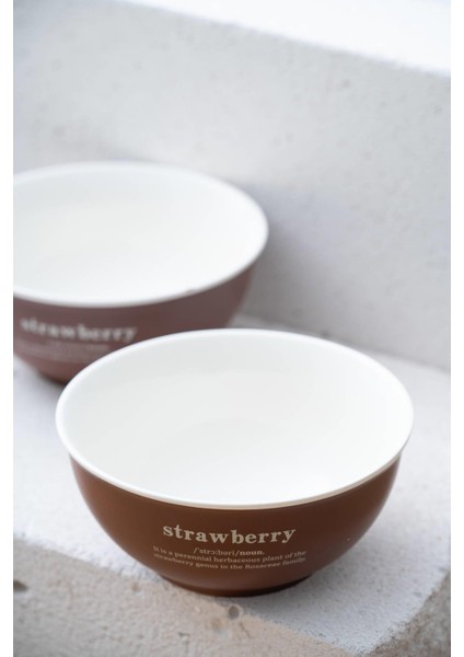 Blush Kahverengi 2'li Porselen Kase Seti - 14 cm fiyatları