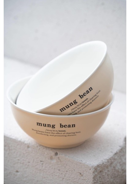 Blush Krem 2'li Porselen Kase Seti - 14 cm
