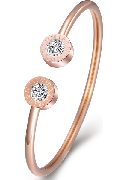 No.1 Boyutu Kadın Kristal Sonsuz Aşk Pulseira Titanyum Çelik Bileklik & Bilezik Tasarımı (Yurt Dışından) fırsatları