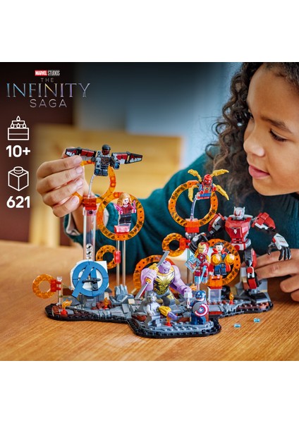 ® Marvel Avengers: Endgame Son Savaş 76323 - 10 Yaş & Üzeri Çocuklar için Yaratıcı Oyuncak Yapım Seti (621 Parça)