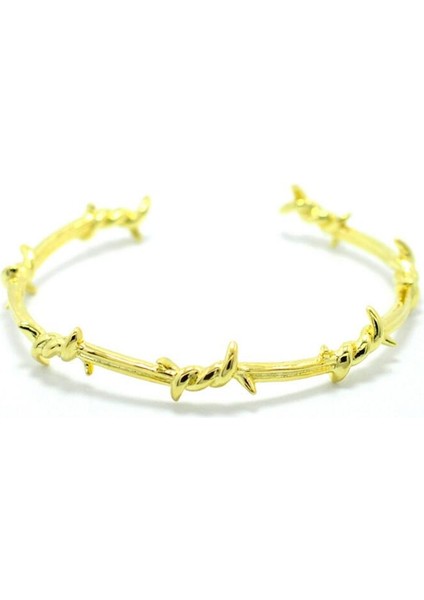 Siyah Erkek Bilezik Açık Manşet Ters Diken Teli Titanyum Çelik Geometrik Bilezik Bilezikler cm Dikenli Takı (Yurt Dışından) indirimleri