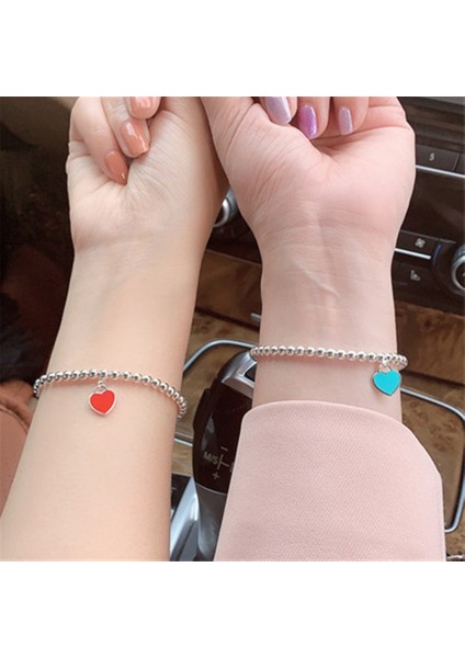 Kırmızı Moda Hediye Yasası Bileklik Ot Aşk Mine Kırmızı Kalp Yeni Mavi Yeşil Boncuklar Trend Sevimli Genç Klasik Takı (Yurt Dışından) modelleri