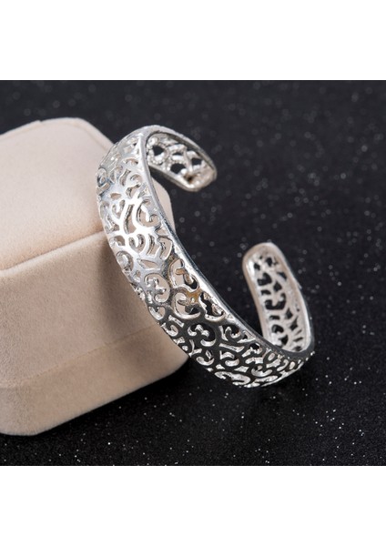 DB414 2020 Vintage Moda Kaplama Çerçeve Oymalı Manşet Bilezik Açık Bilezik Kız Bilezikler ve Bilezikler Bayan Sevimli Kadın Düğün Takı (Yurt Dışından) fırsatları