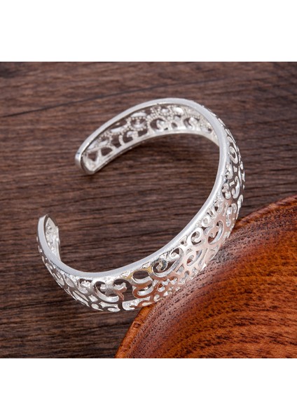 DB414 2020 Vintage Moda Kaplama Çerçeve Oymalı Manşet Bilezik Açık Bilezik Kız Bilezikler ve Bilezikler Bayan Sevimli Kadın Düğün Takı (Yurt Dışından) indirimleri