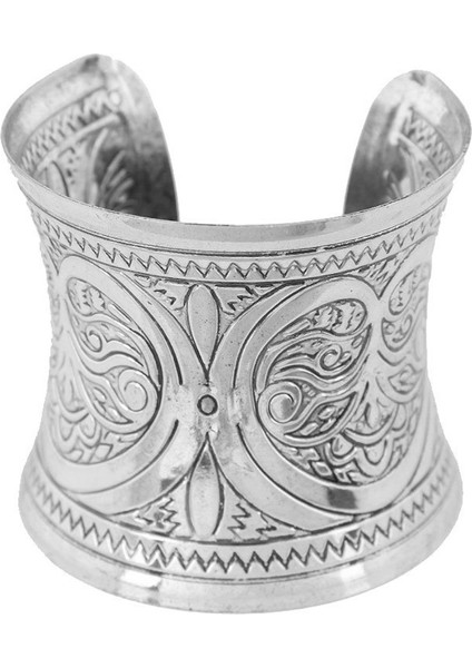 Altın Vintage Oyma Desenli Bilezik Açık Ayarlanabilir Geniş Kolluk Bilezikler Etnik Antika Kadın Takı Aksesuarları Günlük Kullanım Için (Yurt Dışından) modelleri