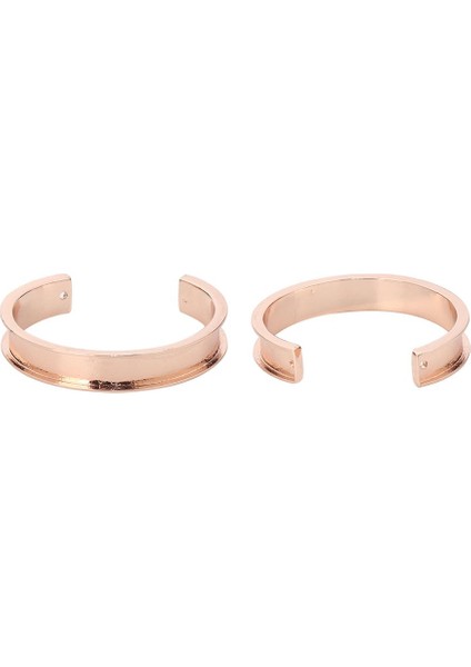 ALTIN-10MM Doreen Kutu Çinko Alaşım Açık Kollu Bilezikler Metal Kendin Yap Moda Bilezikler Cabochon Ayarları Uyuyor 17CM 6 Uzun, 1 Parça (Yurt Dışından) indirimleri