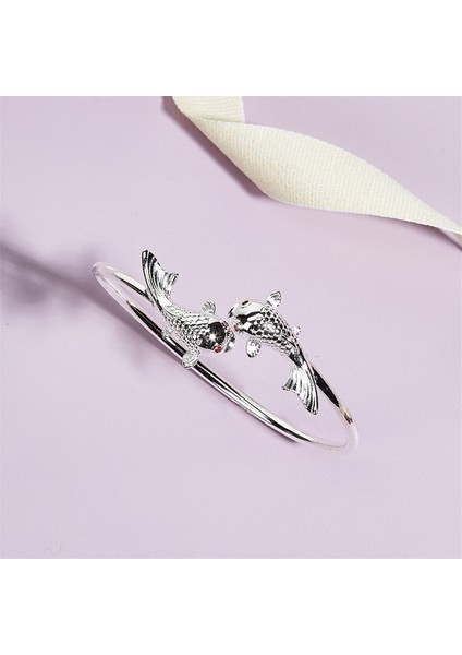 Stil 6 Moda Bileklik Kadın Açık Çift Balık Öpüşme Fes Bileklik Kadın Aksesuarları Pulseras Mujer Brazaletes (Yurt Dışından) fırsatları