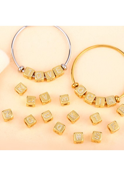 Yıldız Flola Altın Kaplama Ilk Harf Bilezikleri Kadınlar Için Dıy Şans Bilezikleri Cz Kübik Zirkonya Paslanmaz Çelik Takı BRTB91 (Yurt Dışından) modelleri