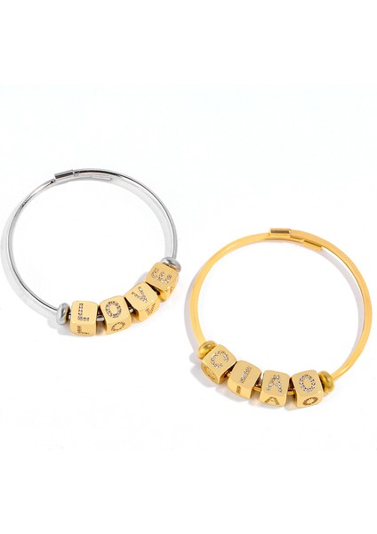 Yıldız Flola Altın Kaplama Ilk Harf Bilezikleri Kadınlar Için Dıy Şans Bilezikleri Cz Kübik Zirkonya Paslanmaz Çelik Takı BRTB91 (Yurt Dışından) fırsatları