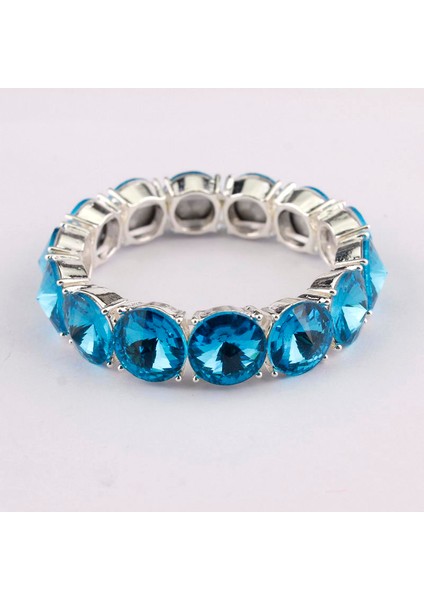Ayarlanabilir Stil Altın Topaz Zwpon Moda Ayarlanabilir Cam Kristal Lastik Bilezik Kadınlar Için Çok Renkli Kristal Nokta Bilezikler Bayan Takı (Yurt Dışından) modelleri