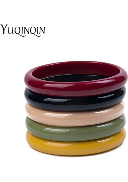 Sarı Kadınlar Için Vintage Basit Kol Bileziği Bilezikler Reçine Akrilik Trendi Yuvarlak Renkli Moda Takı Açıklama Bayan Bilezikler (Yurt Dışından) indirimleri