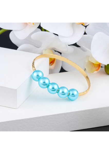 60MM Tarzı SL2171GOBE Cring Coco Bakır Bilezik Polinezya Mikronezya Hawai Takı Geleneksel 7 Renk Inci Bilezik Kadınlar Için (Yurt Dışından)