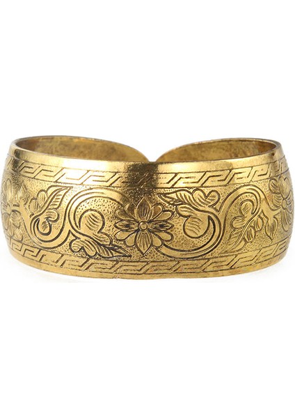 Stil 6 Antika Bronz Tonlu Çingene Metal Oyma Çiçek Fil Kolluk Bilezik ve Bileklik Kadınlar Için Takı Hediyesi (Yurt Dışından)