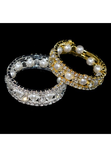 SZ-1101-06-ALTIN Aousıx Moda Çocuk Bilezikler ve Bilezikler Kız Hediye Kristal Inci Taş Gerdirilebilir Bilezik Üst Kol Bileziği Takı (Yurt Dışından) indirimleri