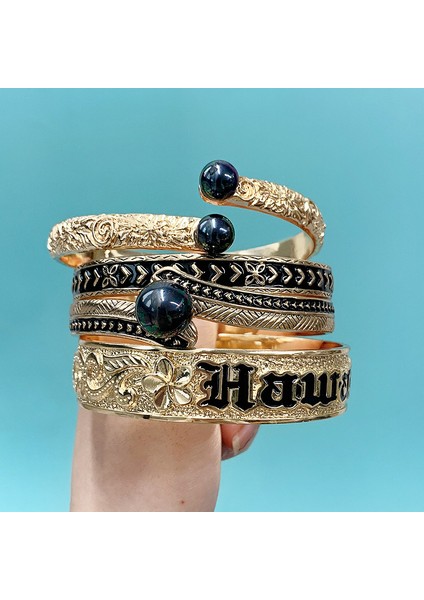 6 cm Tarzı GJZ344P Komı Özel Isim Yapamaz Hawaii Marshall Micronesia Polinezya Cam Inci Adam Kadın Plumeria Bilezik Bilezik (Yurt Dışından) fiyatları