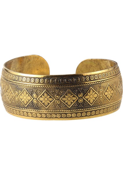 Stil 4 Antika Bronz Tonlu Çingene Metal Oyma Çiçek Fil Kolluk Bilezik ve Bileklik Kadınlar Için Takı Hediyesi (Yurt Dışından)