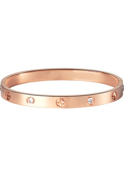 Altın Gül Kristal Detaylı Klasik Lüks Mücevher Hediye Kadınlar Için Trend Düğün Bilezikleri Çapraz Manşet Bilezikler (Yurt Dışından) modelleri