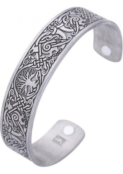 A20297-GÜLALTIN Retro Hayat Ağacı Manyetik Bakır Bilezik Klasik Moda Erkek ve Kadın Parti Davet Aksesuarları (Yurt Dışından) fiyatları