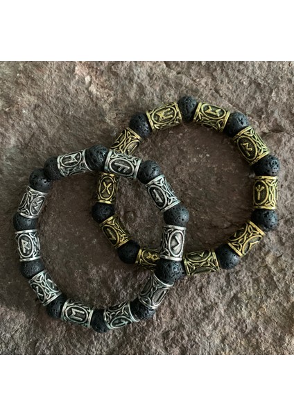 No.5 Boyutu 1 Adet Kişiselleştirilmiş Lava Taşı Antik Gümüş Kuzey Viking Boncuklar Aromaterapi Esansiyel Yağ Difüzör Bilezikler Bilezikler (Yurt Dışından)