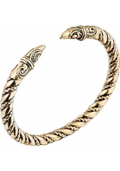 Kırmızı Cxwind Viking Kuzgun Sembolü Büyük Bilezik Bronz Takı Viking Pagan Yemin Erkekler Kol Bileziği Örgü Retro Bilezik Bilezik Bilezik (Yurt Dışından) indirimleri