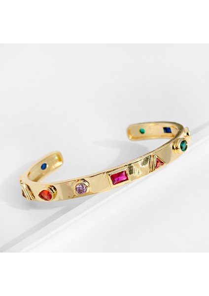 Stil 7 Lüks Zirkon Kristalli Hollow Altın Alaşım Bilezik Kadınlar Için Nazar Boncuklu Bilezik Anneler Günü Hediyesi (Yurt Dışından) modelleri