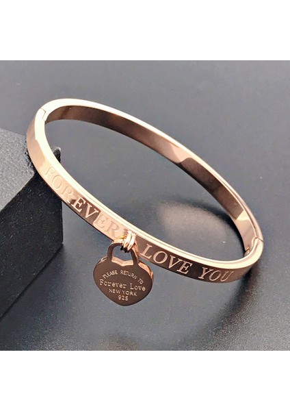 Roma Kalp Altın Yüksek Moda Çift Kalp Şekilli Kolye Bilezik Takı Paslanmaz Çelik Charm Mavi Pembe Aşk Kalp Bilezik Kadınlar Için (Yurt Dışından) fırsatları