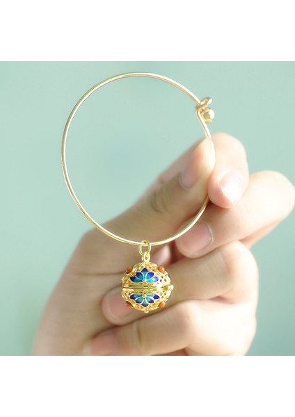 No.2 Boyutu 1pc Boş Kafes Cloisonne Kilitli Lamba Balon Bilezikler Lamba Balon Kilitli Bilezikler Moda Takı (Yurt Dışından) fırsatları