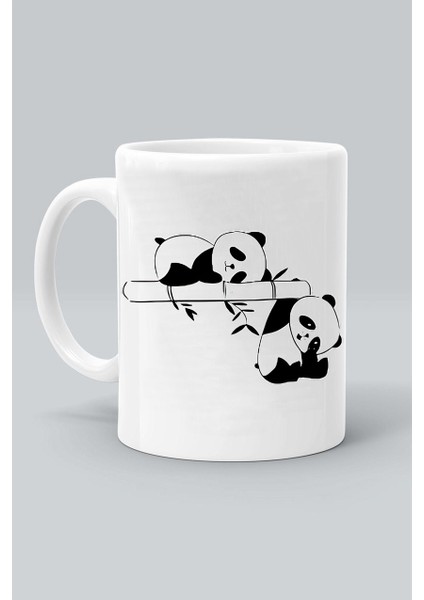 Yaramaz Kediler Tasarım Baskılı Beyaz Kupa Bardak