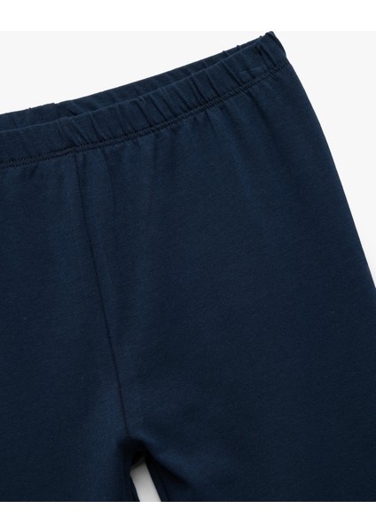 Pamuklu Beli Lastikli 2'li Basic Uzun Tayt Seti fırsatları