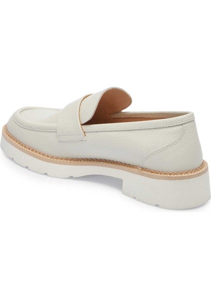 Beyaz Hakiki Deri Kadın Loafer - K25I1AY68026-N3O fiyatları