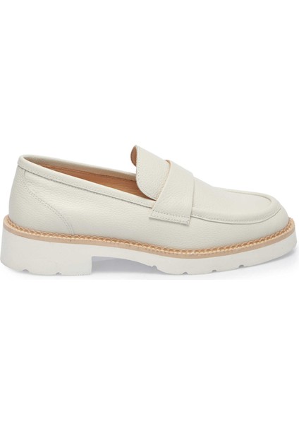 Beyaz Hakiki Deri Kadın Loafer - K25I1AY68026-N3O modelleri