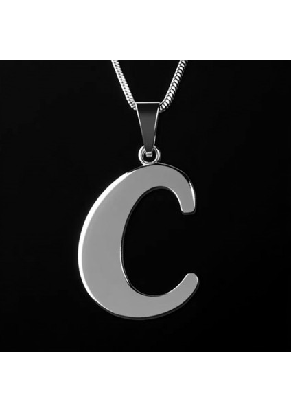 925 Ayar gümüş kolye Harf C SM2878