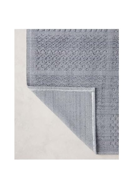 Home Launis Pamuklu Bukle Kilim Gri