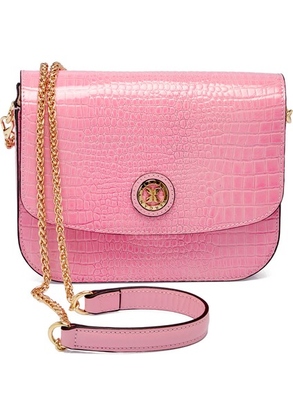 PEMBE Hakiki Deri Kadın Çapraz Askılı Çanta - S24K1BC79933-U5F