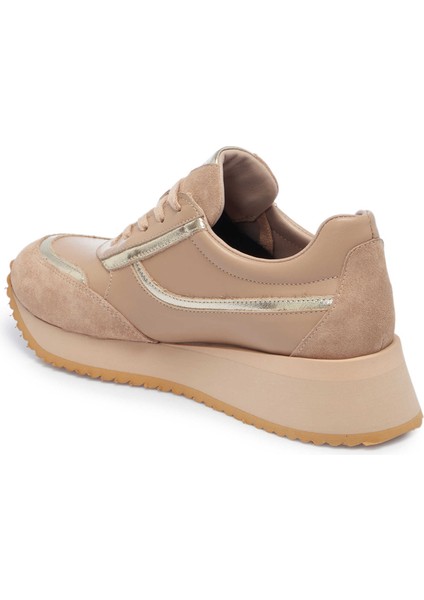 Siyah Deri Kadın Sneaker - K25I1AY68053-A23